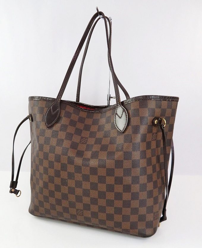 LOUIS VUITTON Damier Ebene Neverfull MM Tote Bag #59680