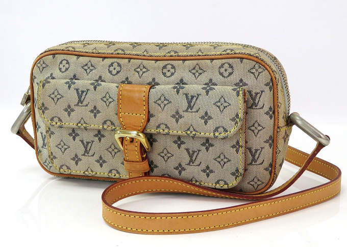 LOUIS VUITTON Juliette MM Blue Monogram Mini Lin Shoulder Bag