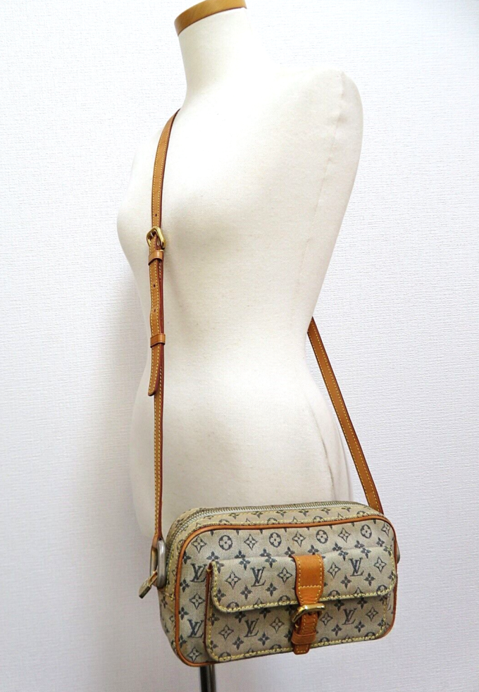 LOUIS VUITTON Juliette MM Blue Monogram Mini Lin Shoulder Bag - Image 10