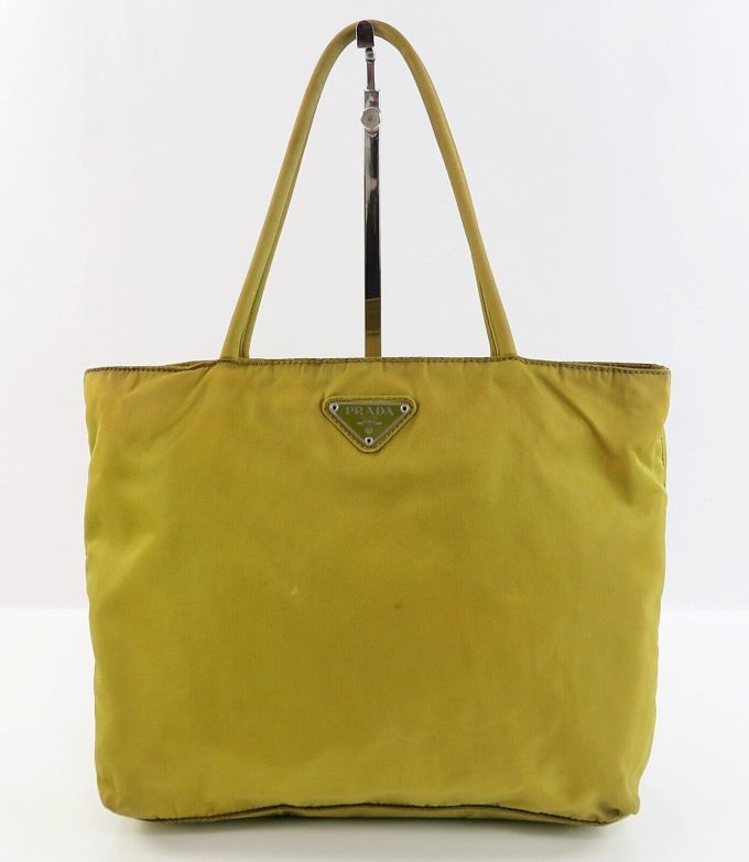 PRADA Light Green Nylon Tote Bag #59412 - Image 2