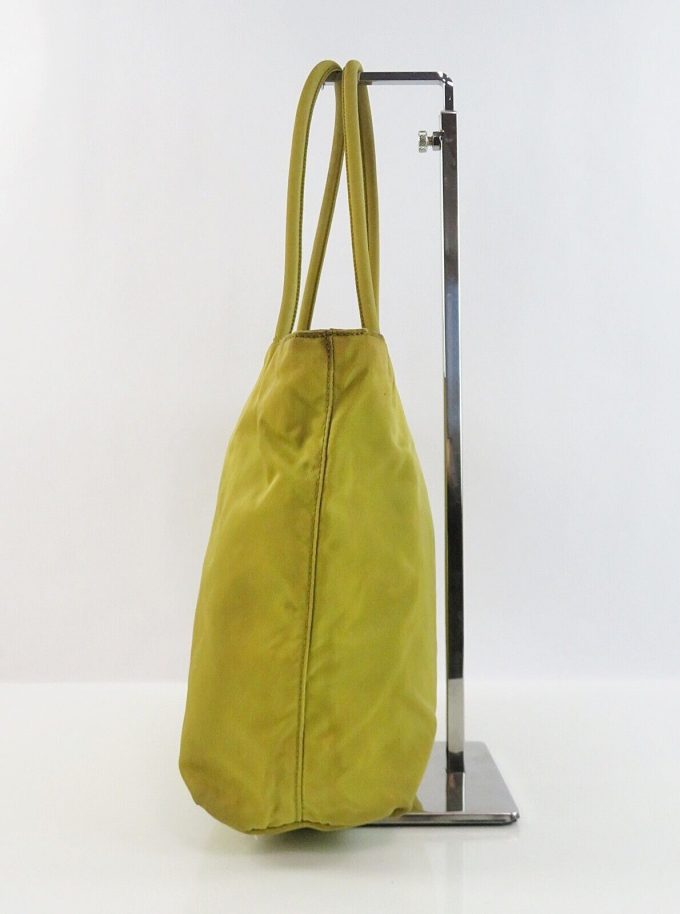 PRADA Light Green Nylon Tote Bag #59412 - Image 4