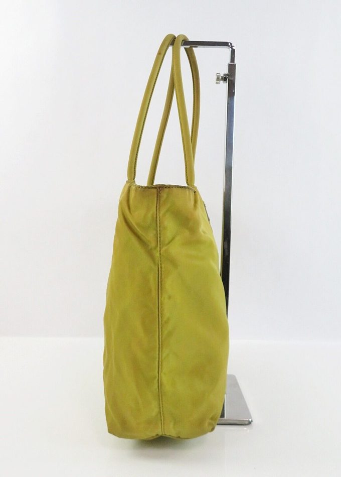 PRADA Light Green Nylon Tote Bag #59412 - Image 5